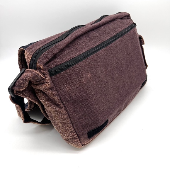 Koshi Brown Laptop Messenger Bag with Celestial Embroidery - Picture 8 of 10